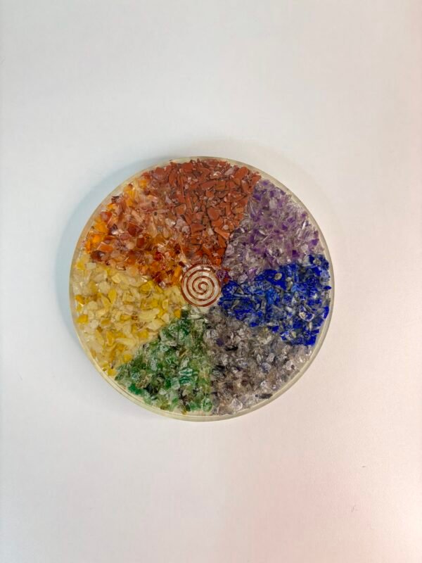 7 Chakra Orgone Coaster for reiki healing